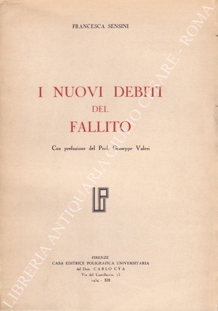 I nuovi debiti del fallito