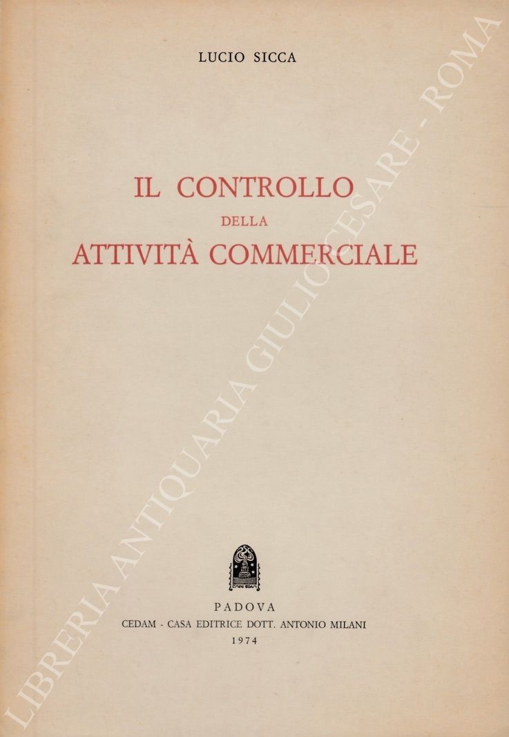 Il controllo della attività commerciale