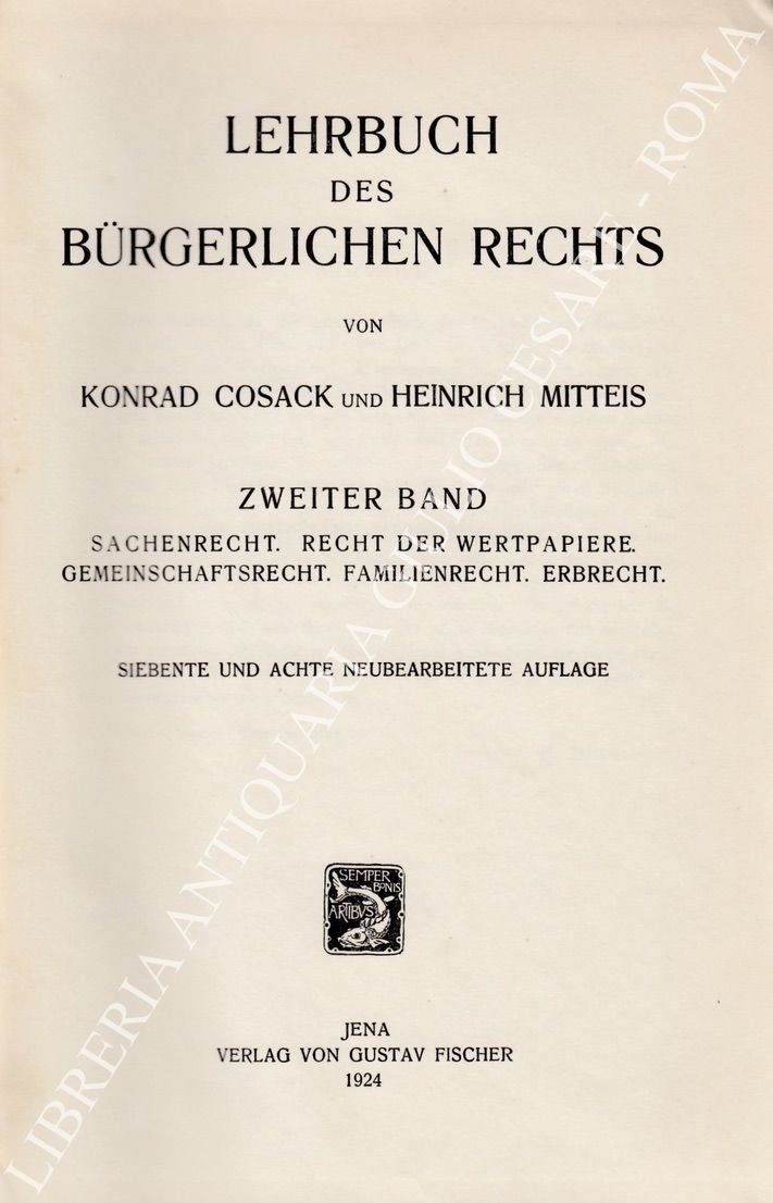 Lehrbuch des burgerlichen rechts