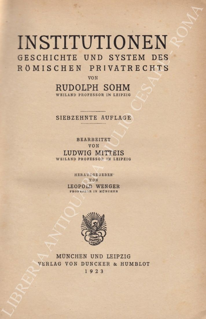 Institutionen geschichte und system des römischen privatrechts