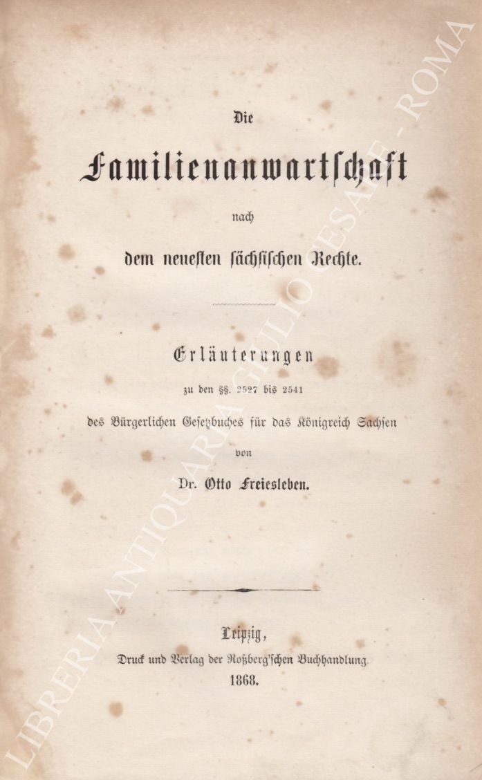 Die familienanwartschaft 