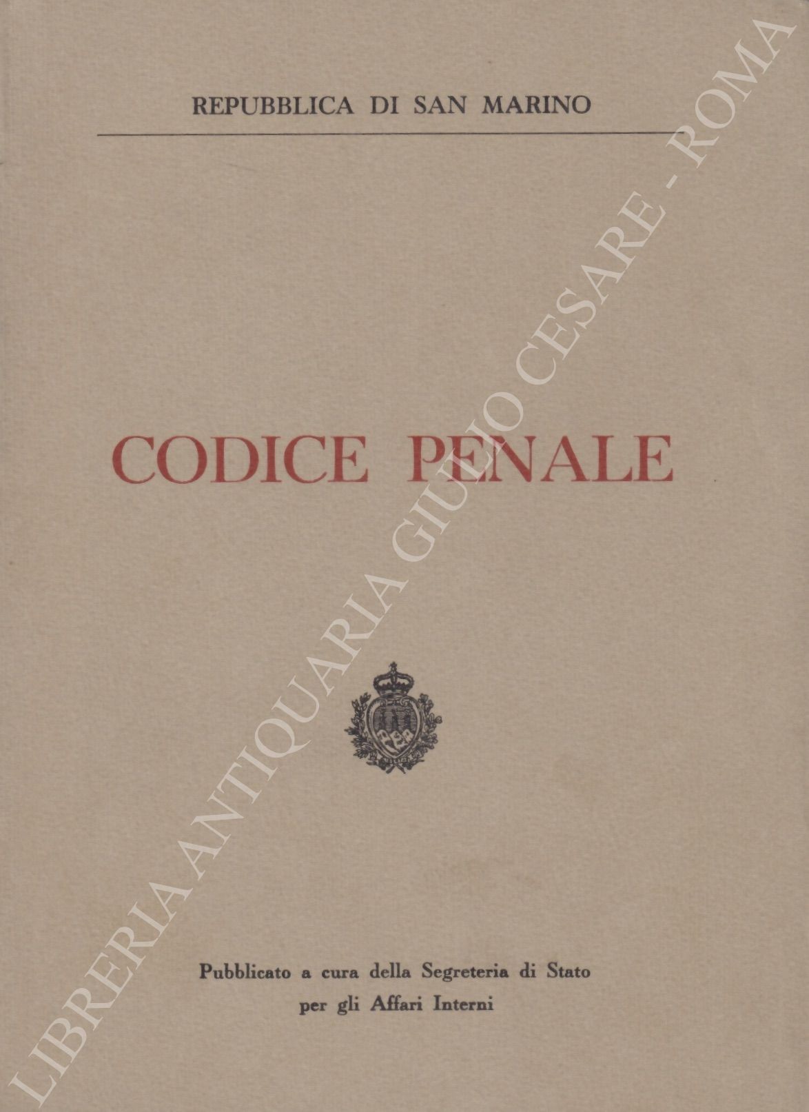 Codice penale della Repubblica di San Marino 