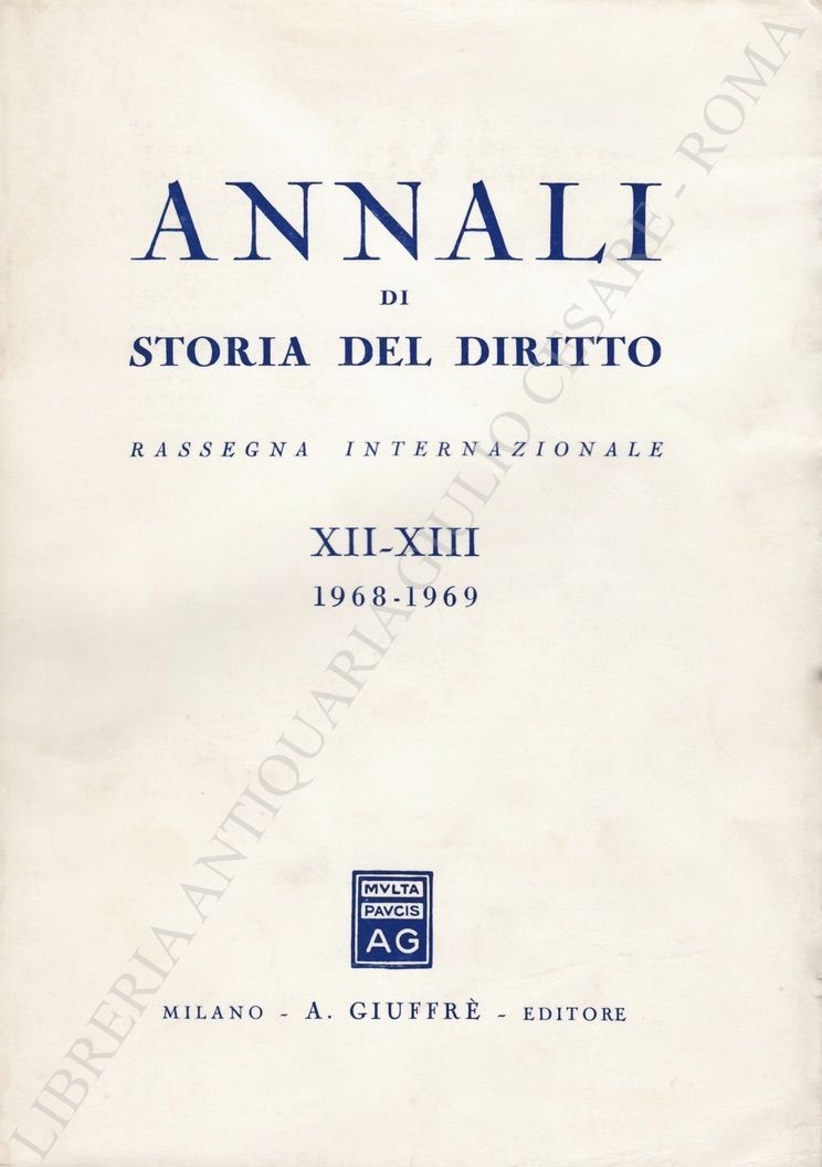 Annali di storia del diritto