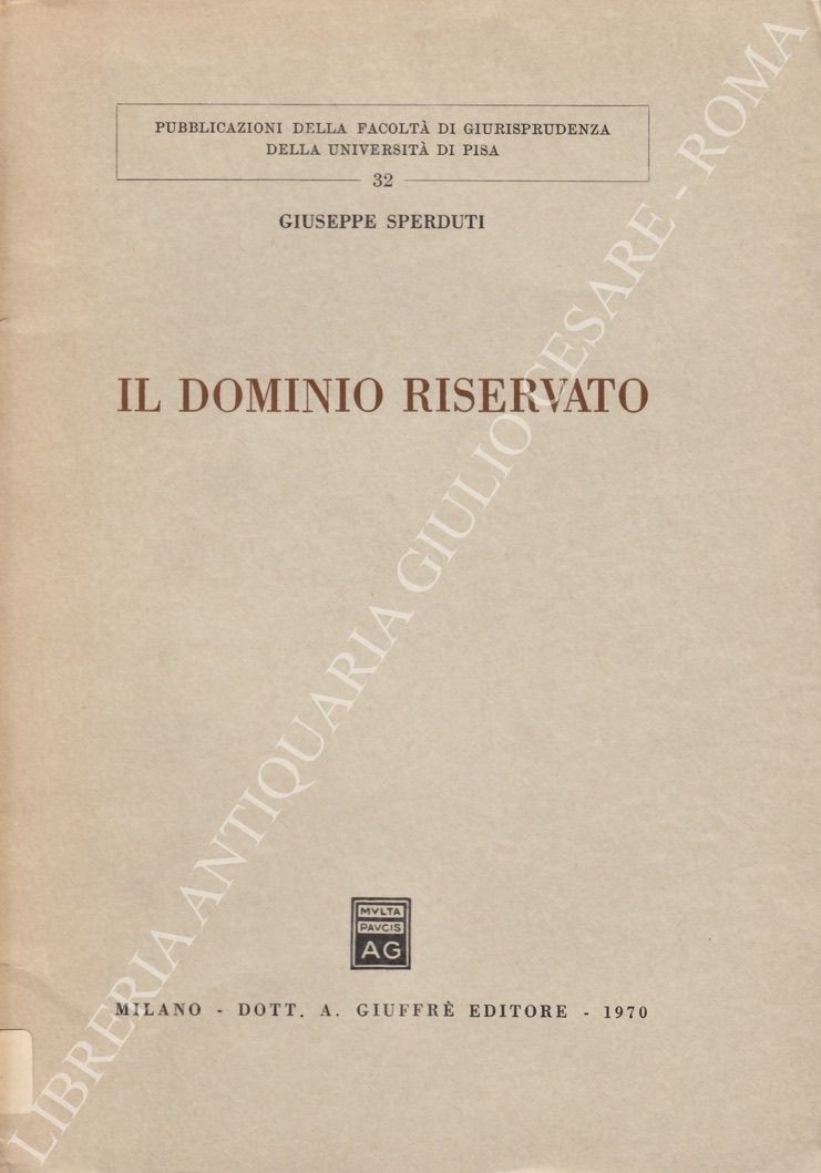 Il dominio riservato