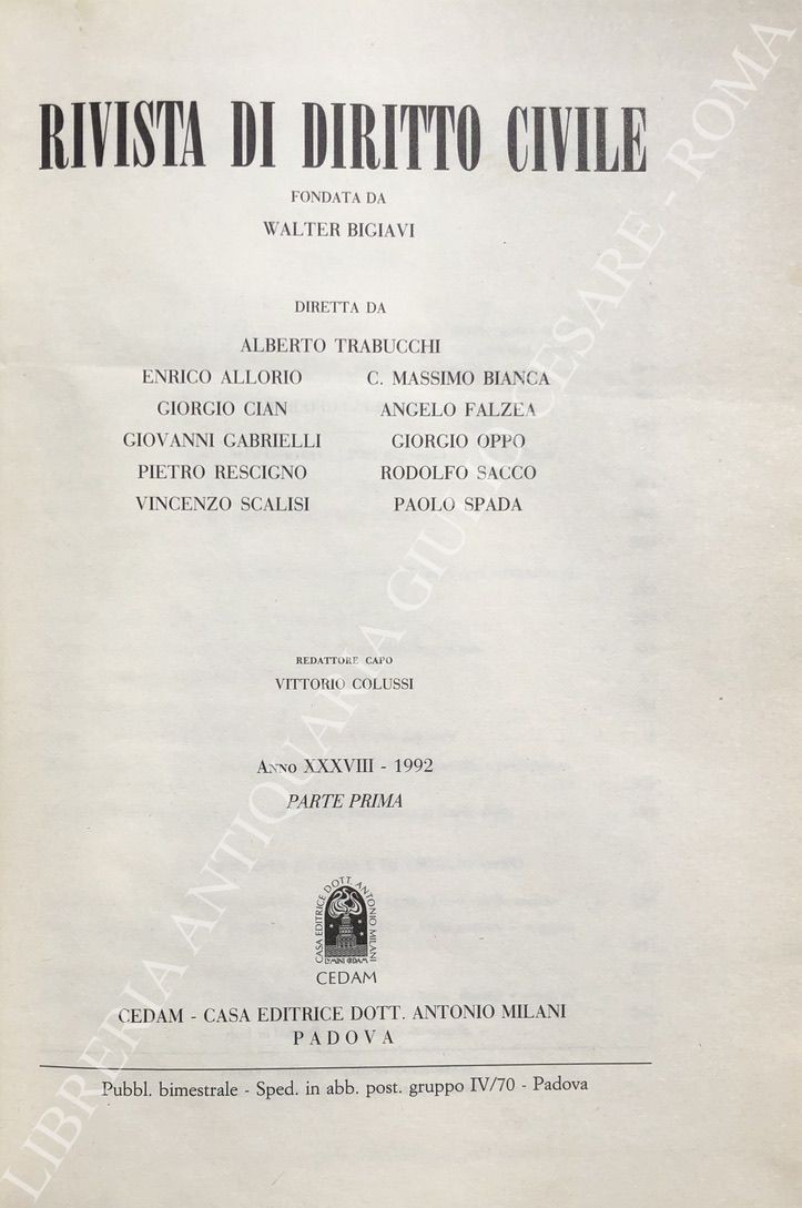 Rivista di diritto civile