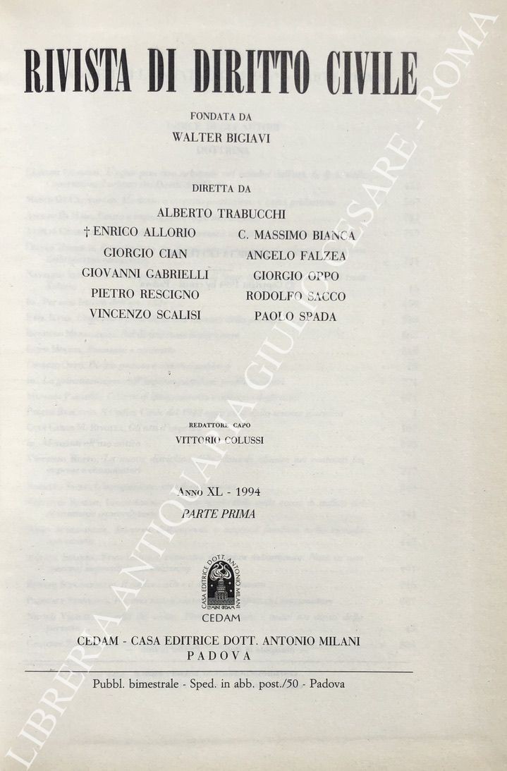 Rivista di diritto civile