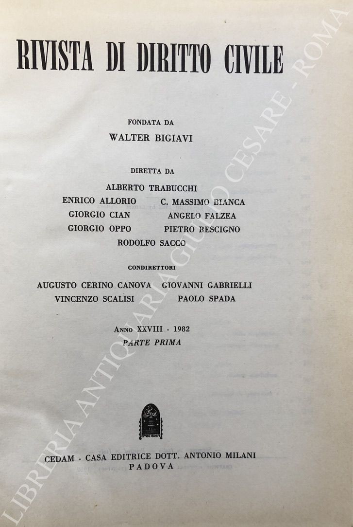 Rivista di diritto civile