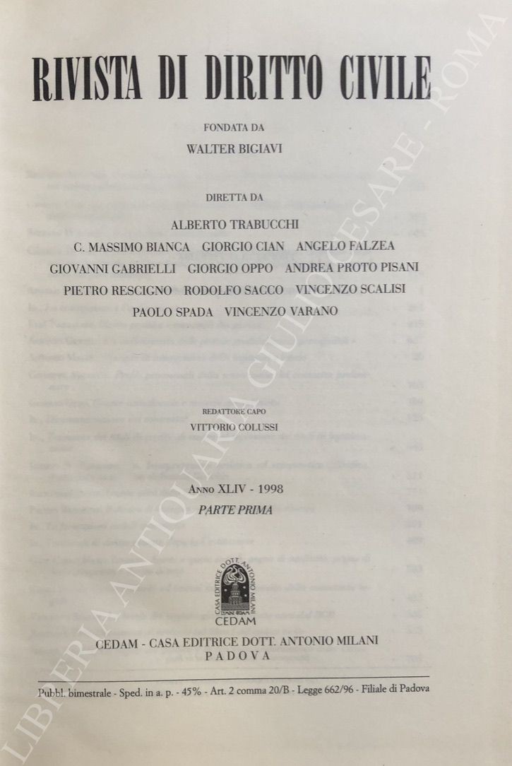 Rivista di diritto civile