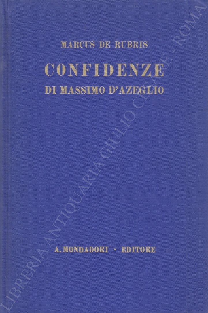 Confidenze di Massimo D'Azeglio