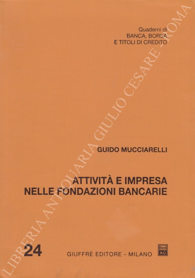Attività e impresa nelle fondazioni bancarie
