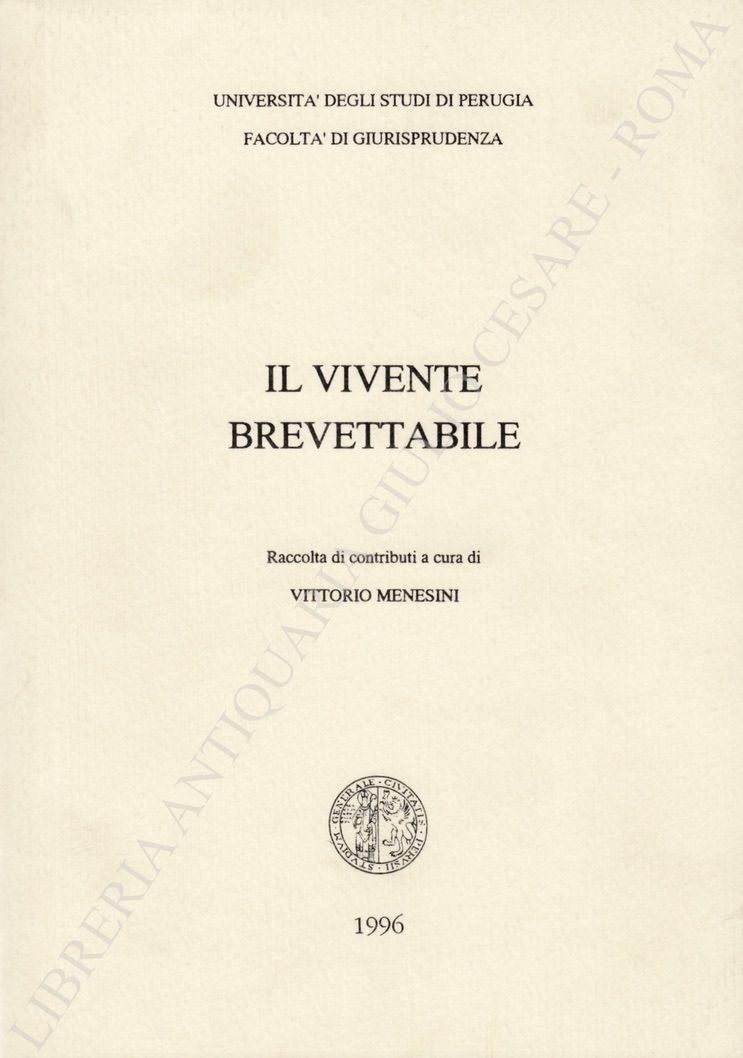 Il vivente brevettabile