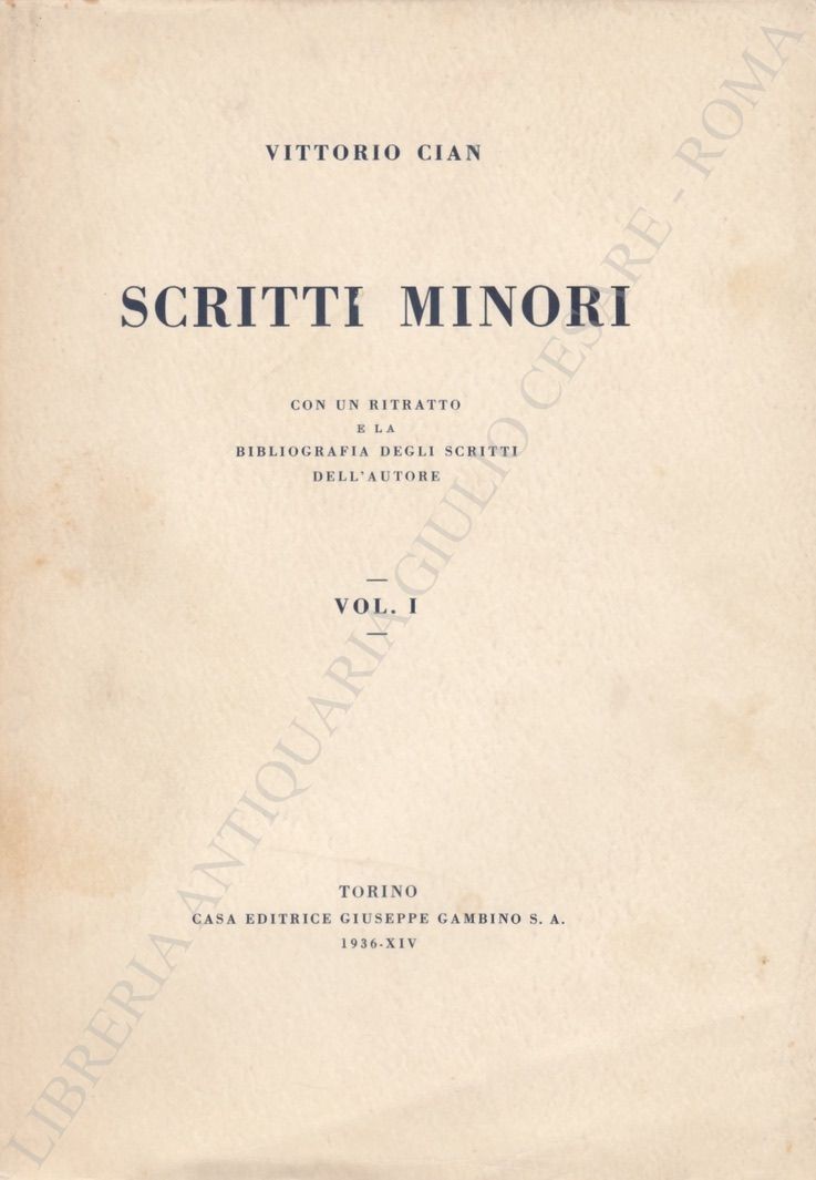 Scritti minori