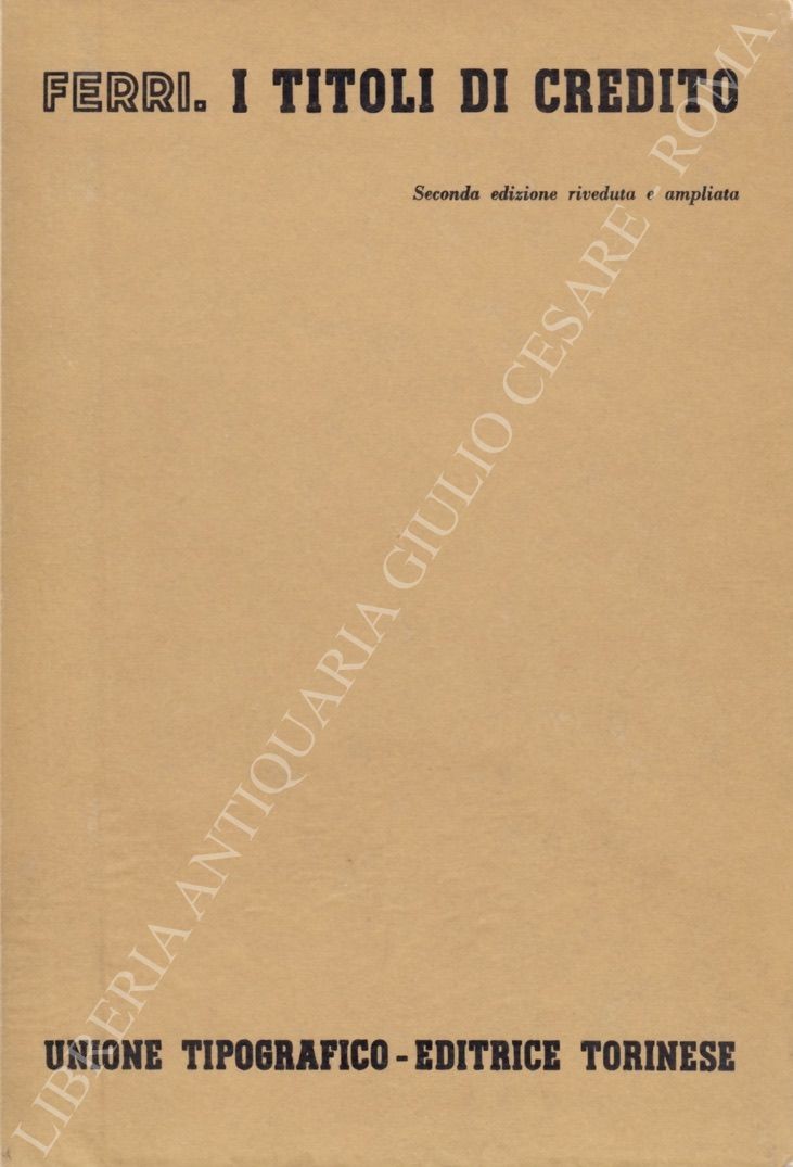 I titoli di credito