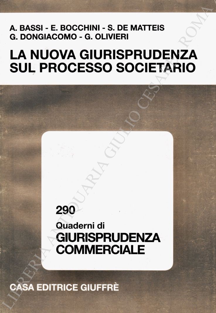 La nuova giurisprudenza sul processo societario