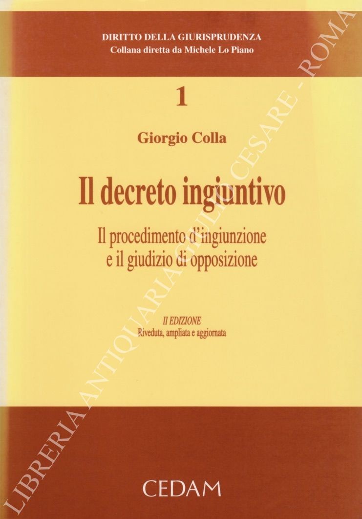 Il decreto ingiuntivo