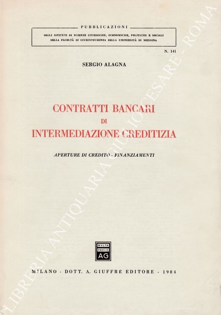 Contratti bancari di intermediazione creditizia