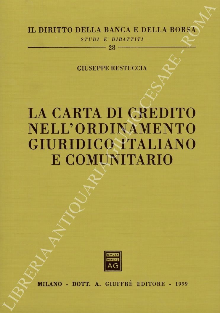 La carta di credito nell'ordinamento giuridico italiano
