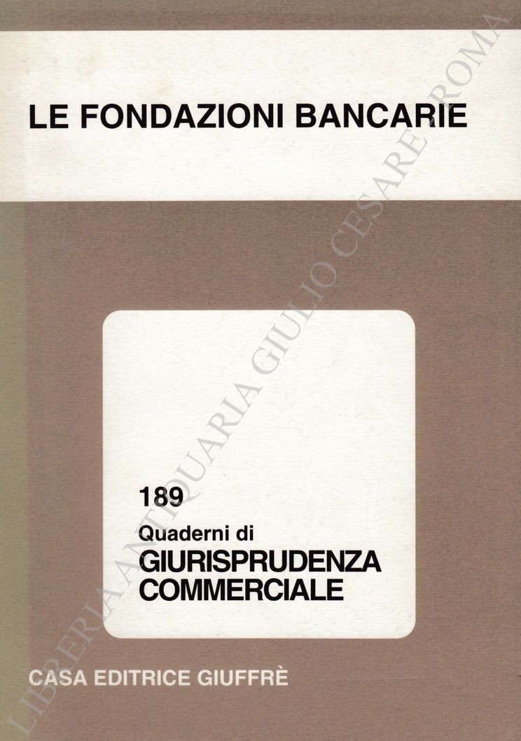 Le fondazioni bancarie