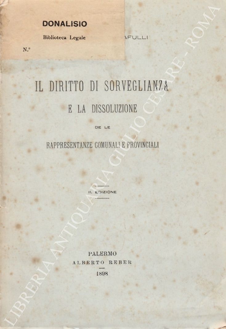 Il diritto di sorveglianza