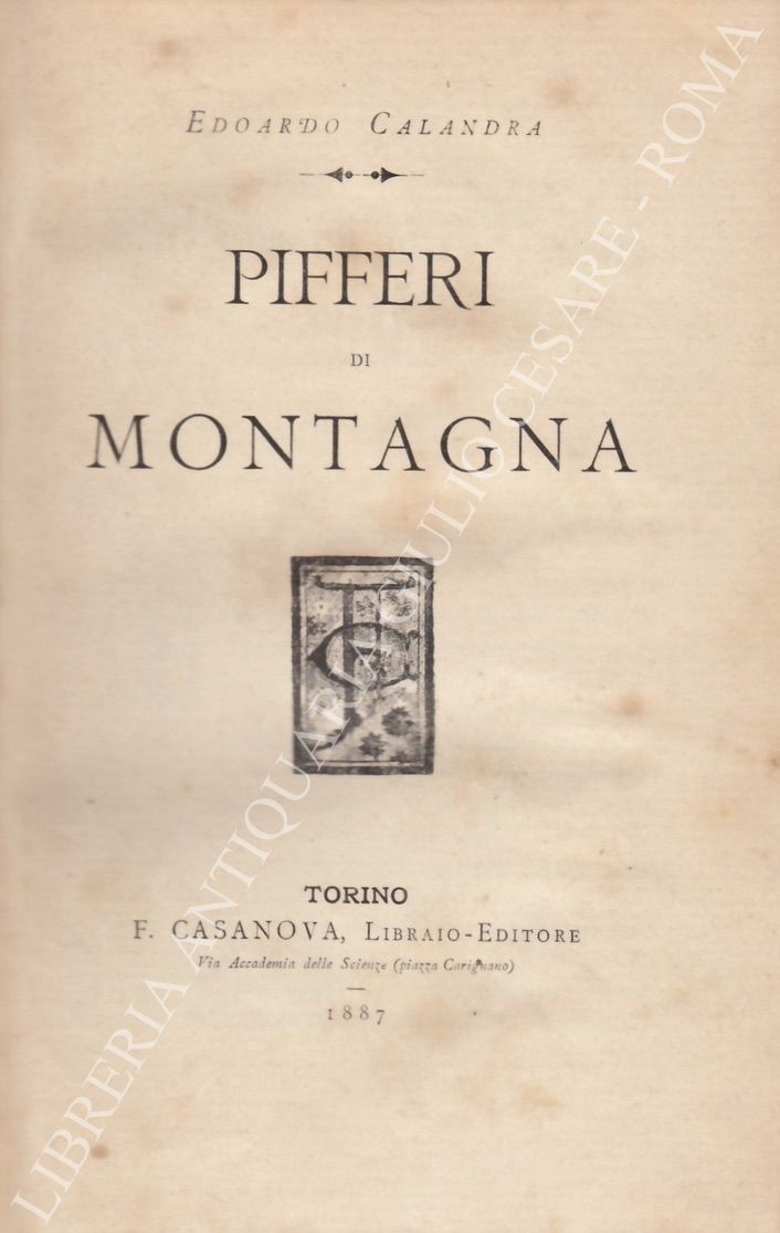 Pifferi di montagna