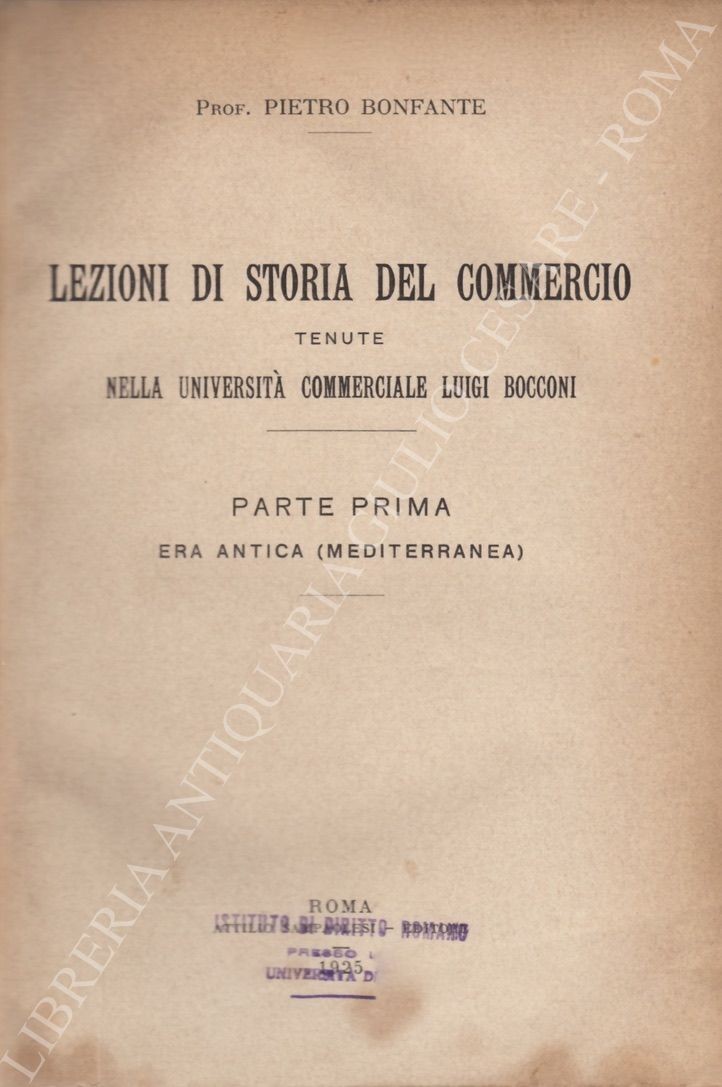 Lezioni di storia del commercio