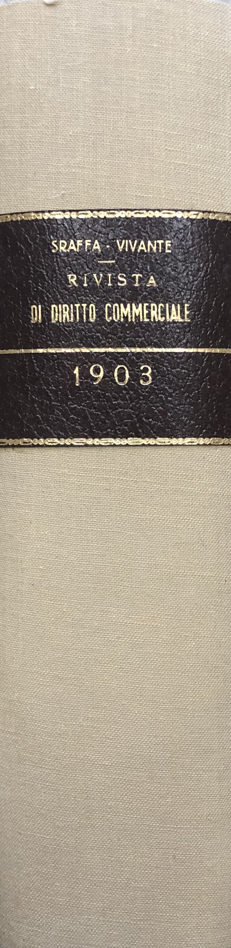 Rivista di Diritto Commerciale Industriale e Marittimo