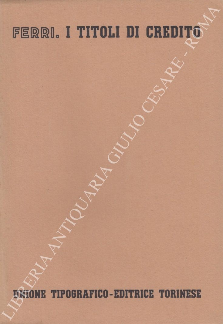 I titoli di credito