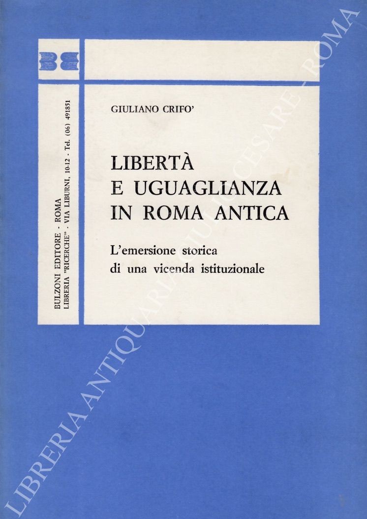 Libertà e uguaglianza in Roma antica