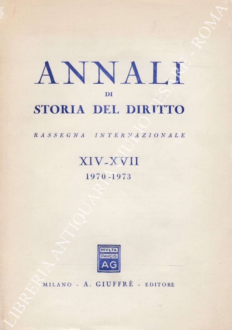Annali di storia del diritto