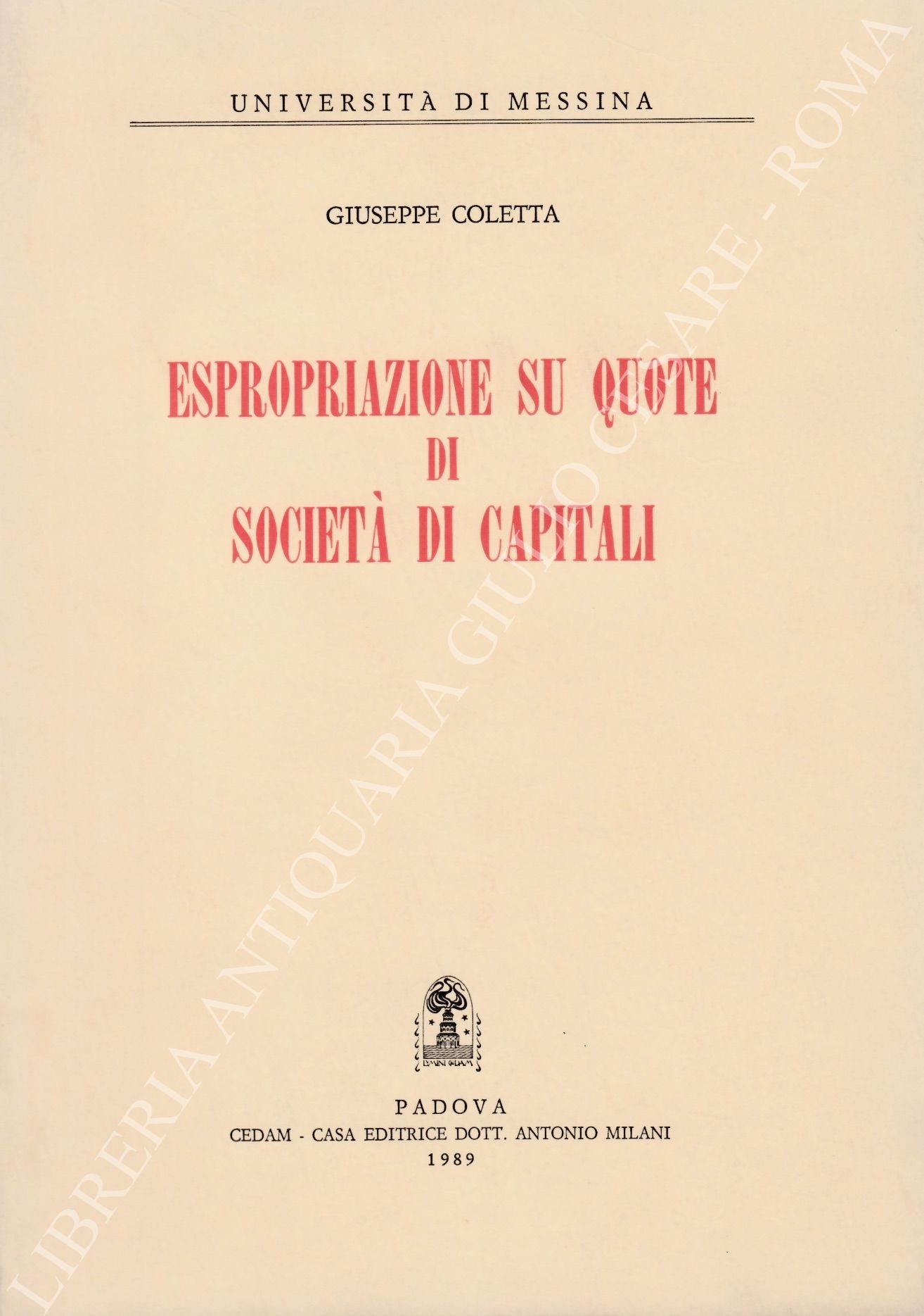 Espropriazione su quote di società di capitali