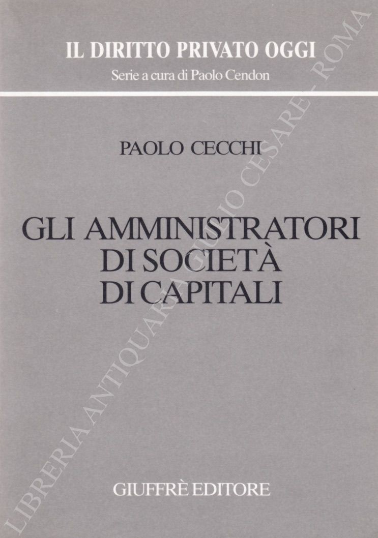 Gli amministratori di società di capitali