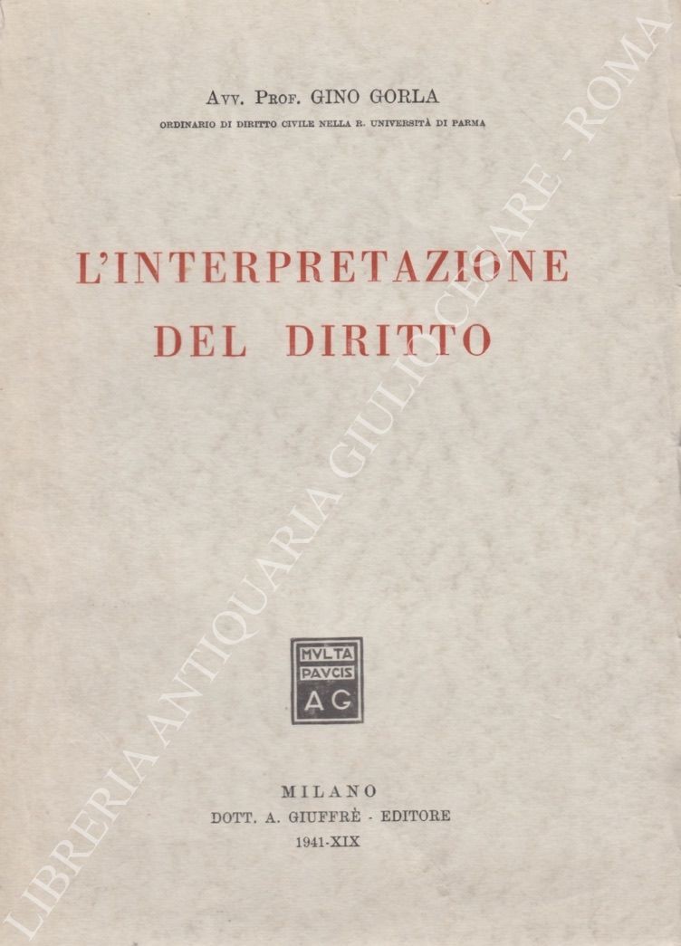 L'interpretazione del diritto