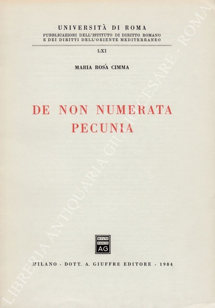 De non numerata pecunia
