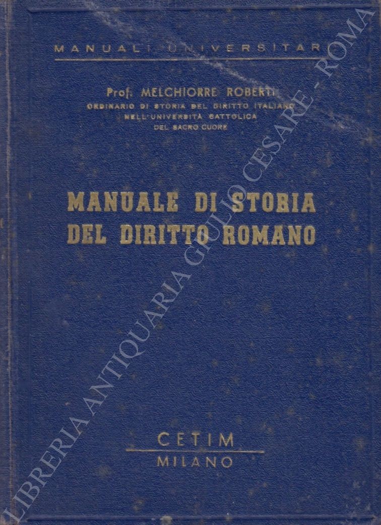 Manuale di storia del diritto romano