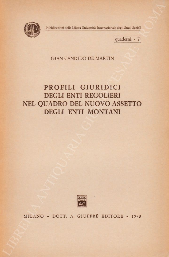 Profili giuridici degli enti regolieri