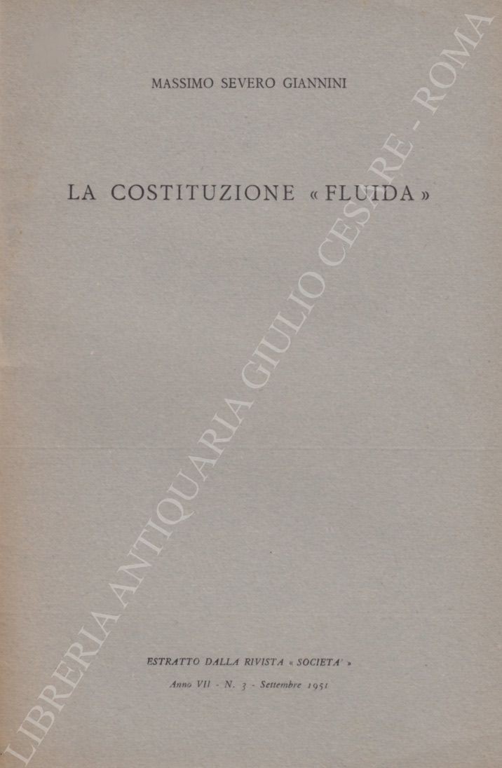 La costituzione "fluida"