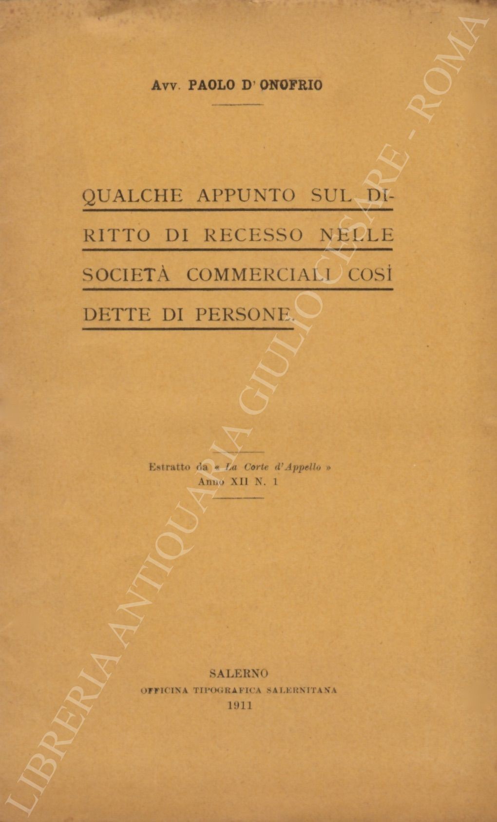 Qualche appunto sul diritto di recesso
