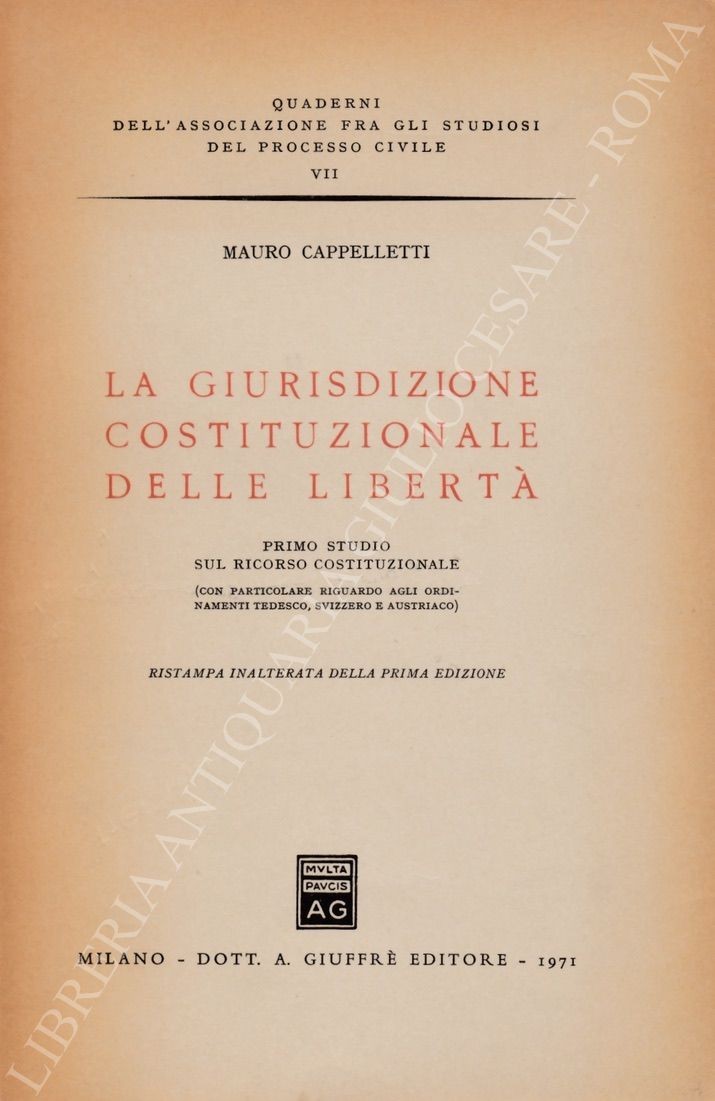 La giurisdizione costituzionale delle libertà