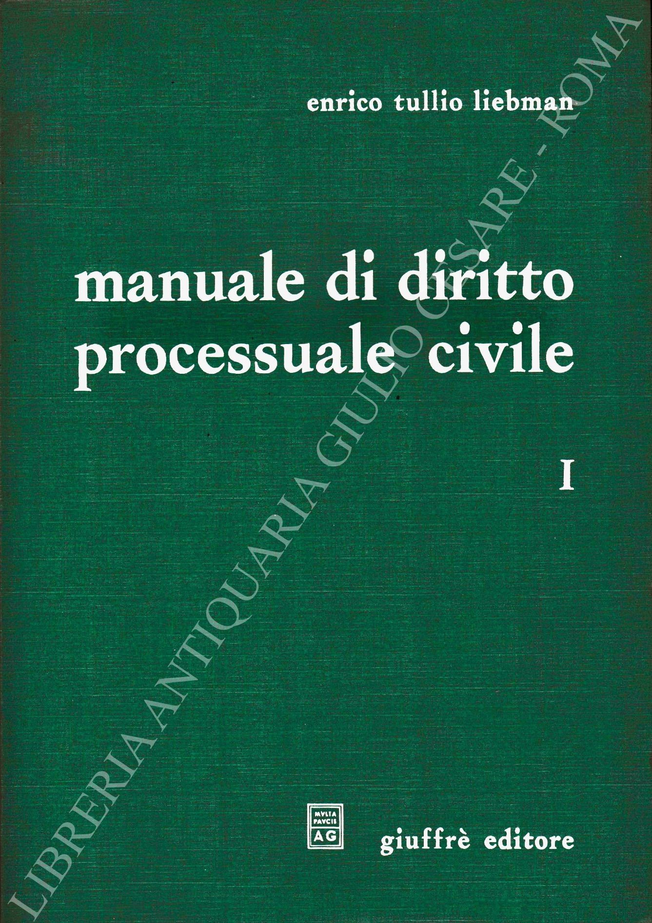 Manuale di diritto processuale civile