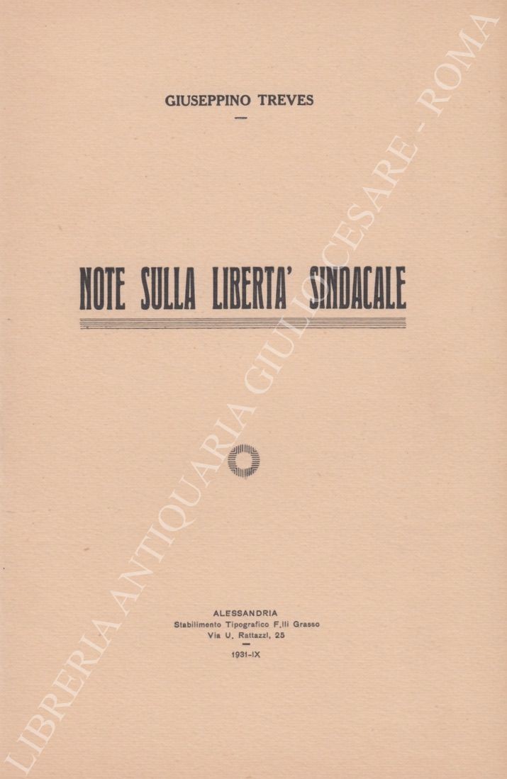 Note sulla libertà sindacale