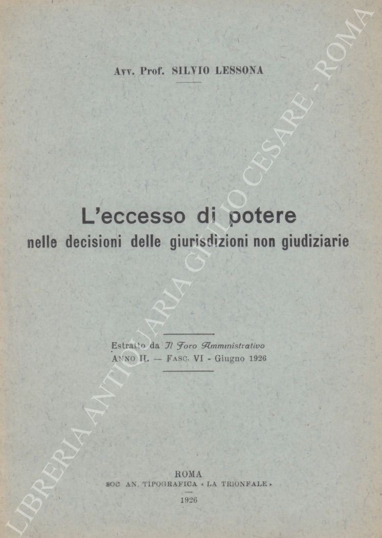 L'eccesso di potere