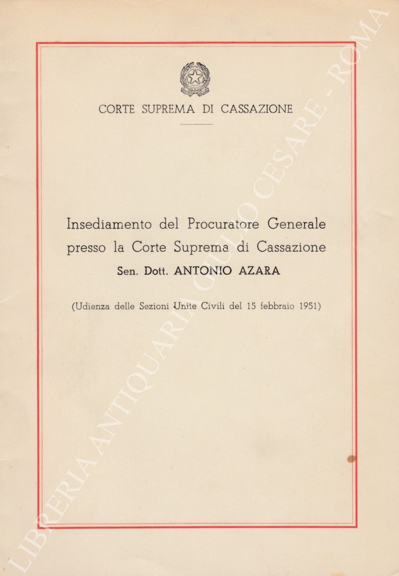 Insediamenti del Procuratore Generale presso la Corte Suprema