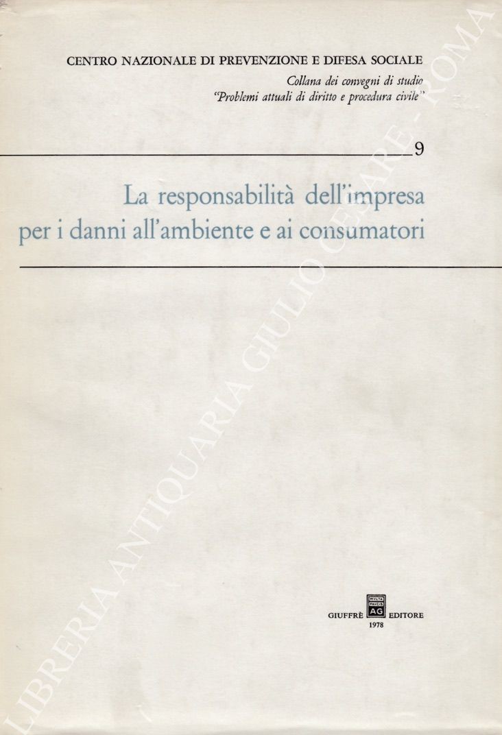 La responsabilità dell'impresa per i danni all'ambiente
