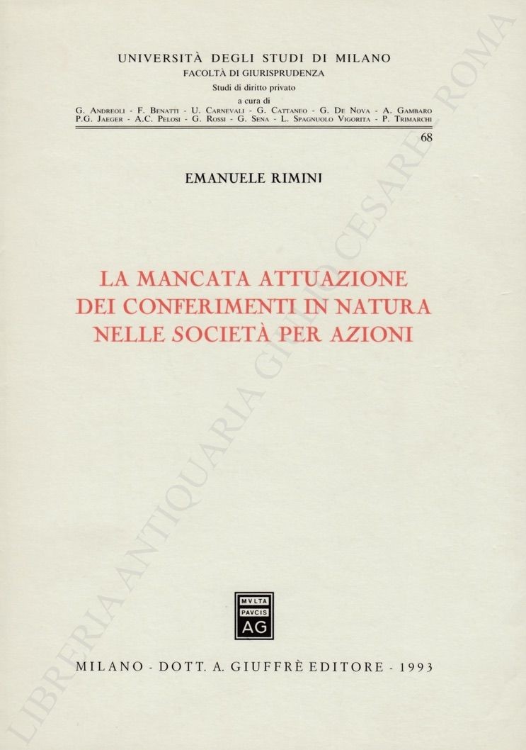 La mancata attuazione dei conferimenti in natura nelle società per azioni