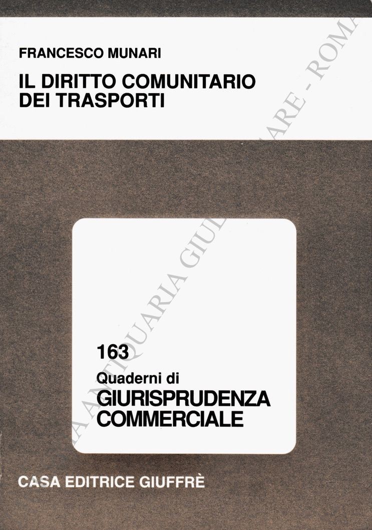 Il diritto comunitario dei trasporti