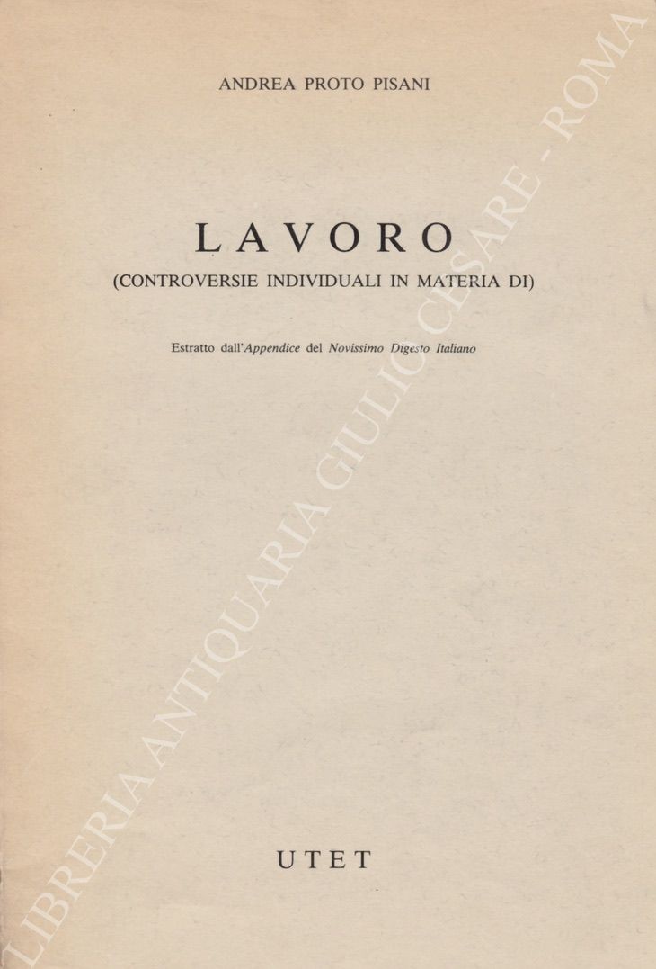 Lavoro (controversie individuali in materia di)
