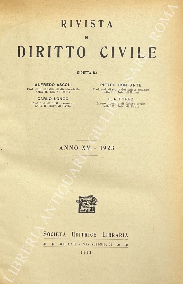 Rivista di diritto civile