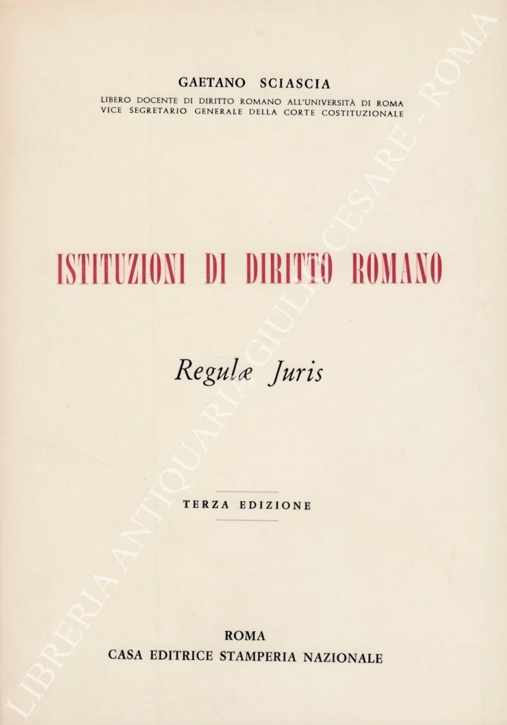 Istituzioni di diritto romano