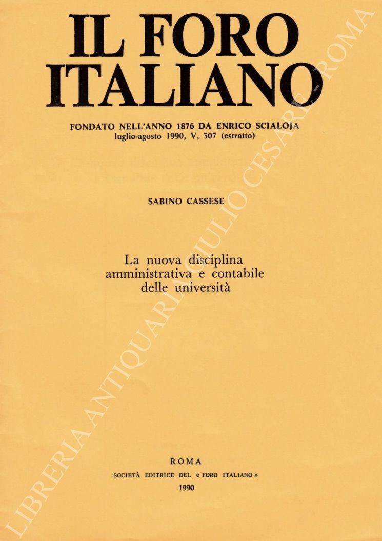 La nuova disciplina amministrativa