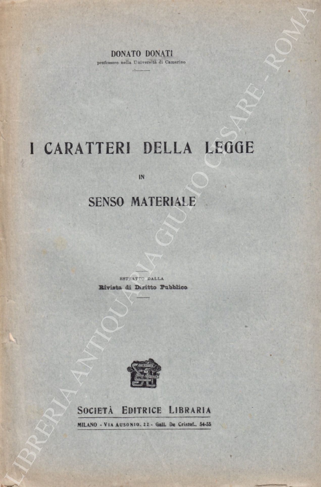 I caratteri della legge in senso materiale